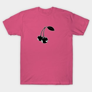 Cherries Black and White T-Shirt